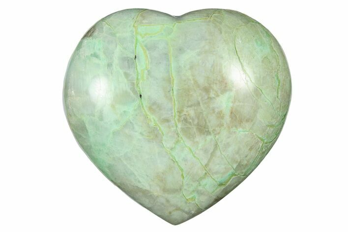 Polished Garnierite Heart - Madagascar #277980